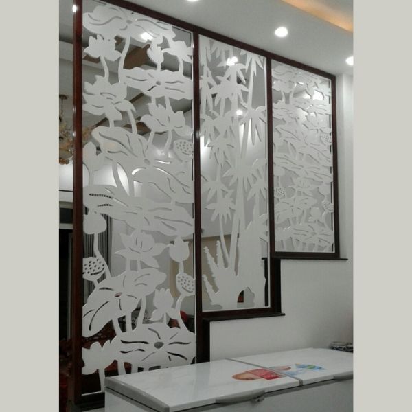 Vách Ngăn Cầu Thang Gỗ- CT49