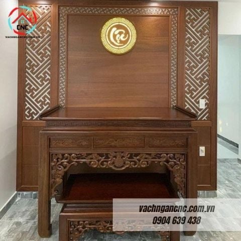  Vách Ngăn Phòng Thờ Gỗ MDF- PT164 