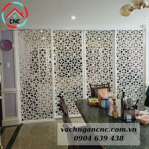  Vách Ngăn Cửa Lùa Gỗ- MS17 