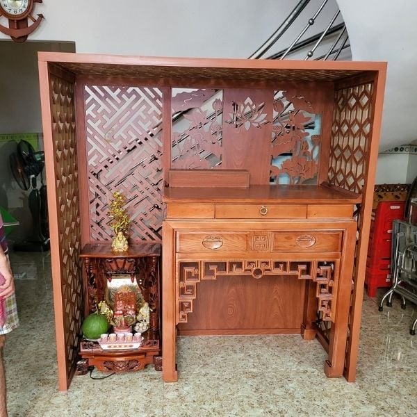 Vách Ngăn Phòng Thờ Gỗ MDF- PT134