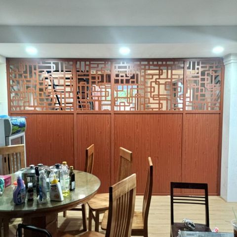  Vách Ngăn Cửa Lùa Gỗ- MS15 