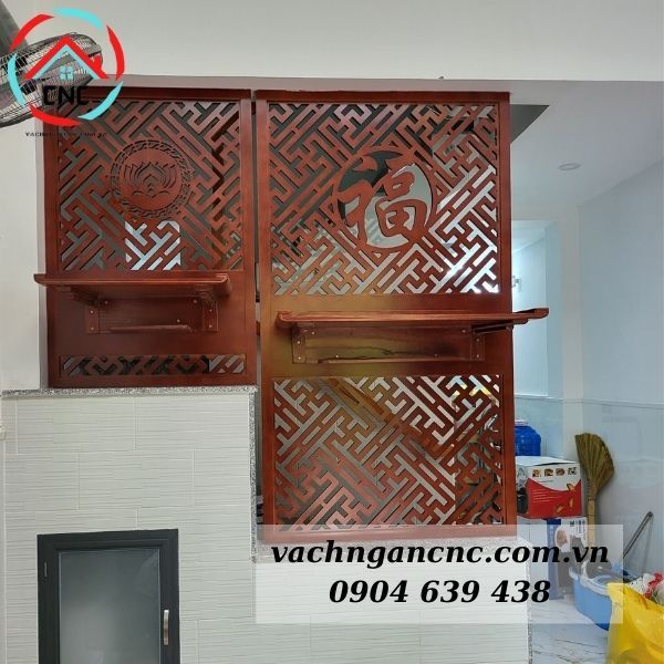 Vách Ngăn Cầu Thang Gỗ Công Nghiệp- CT93