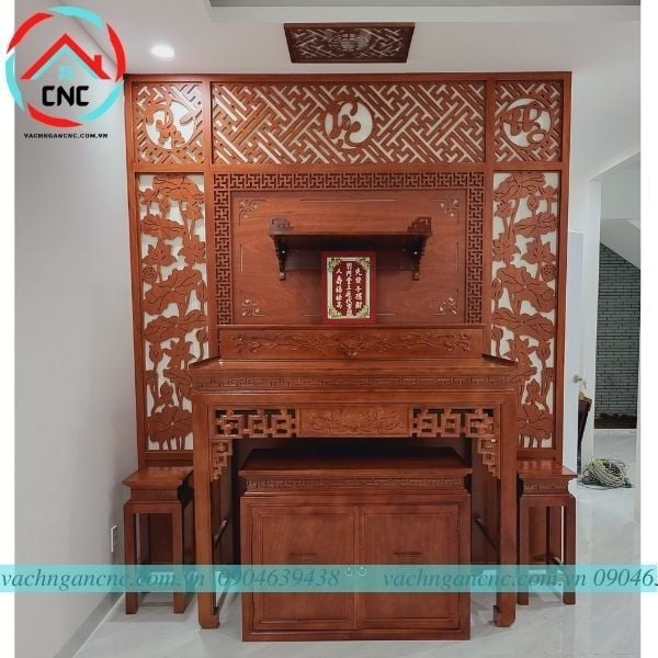 Vách Ngăn Trang Trí Phòng Thờ- PT100