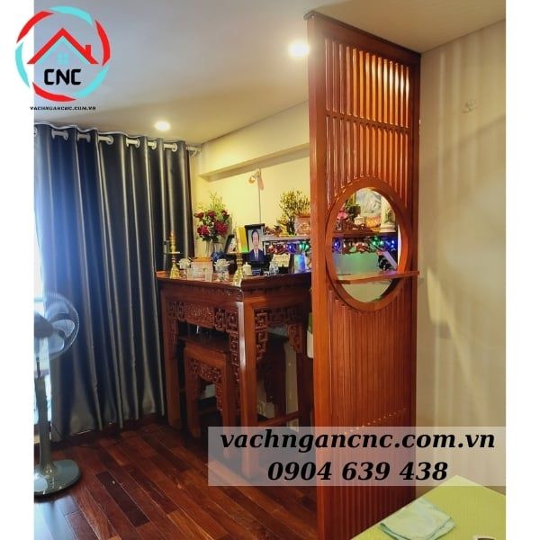 Vách Ngăn Phòng Thờ  Gỗ MDF- PT126