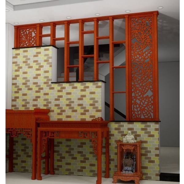 Vách Ngăn Cầu Thang Lam Gỗ- Ct61