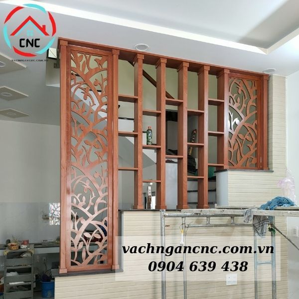 Vách Ngăn Cầu Thang Gỗ Công Nghiệp- CT94