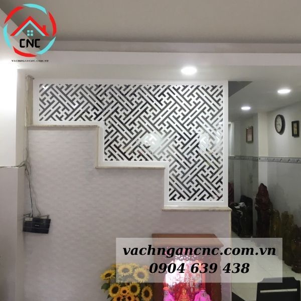 Vách Ngăn Cầu Thang Gỗ Công Nghiệp- CT95