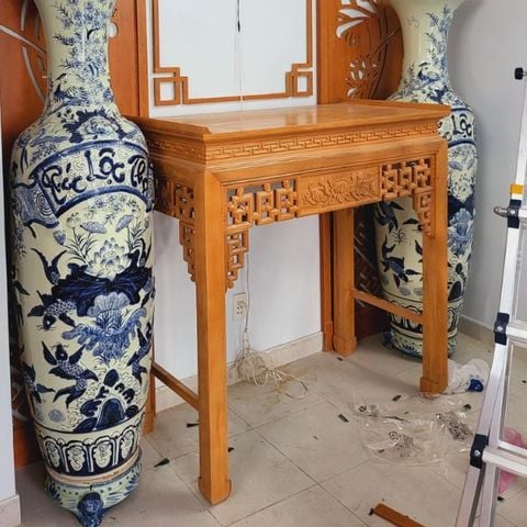  Bàn Thờ  Gia Tiên Mẫu Sen-BT14 