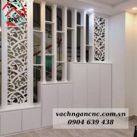  Vách Ngăn Cầu Thang Gỗ Công Nghiệp- CT98 