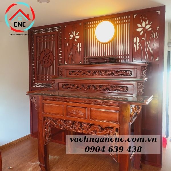 Vách Ngăn Phòng Thờ  Gỗ MDF- PT121