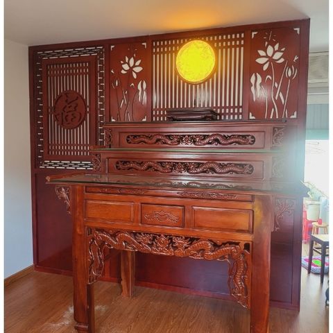  Vách Ngăn Phòng Thờ  Gỗ MDF- PT121 