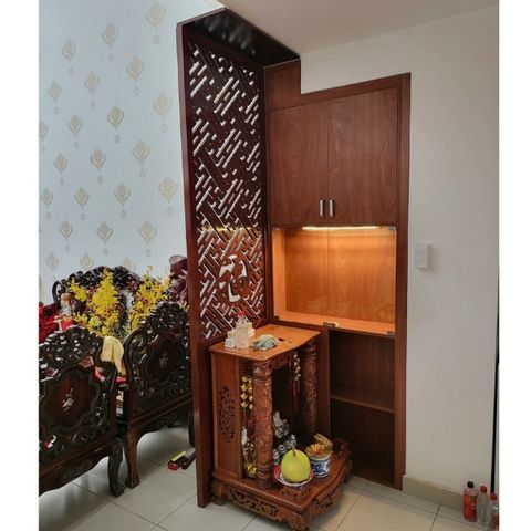  Vách Ngăn Phòng Thờ  Gỗ MDF- PT129 