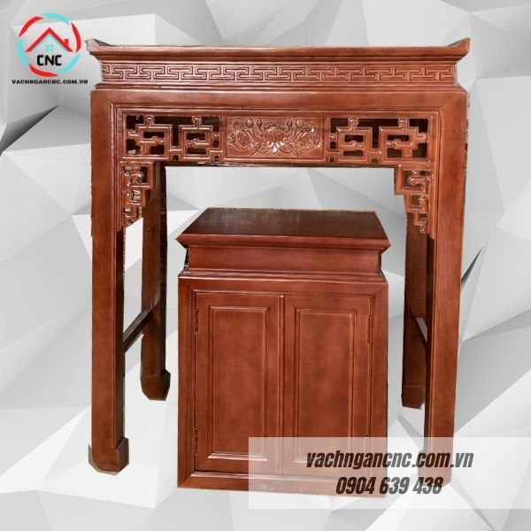 Bàn thờ kèm tủ gỗ sồi BT2- BTGT002