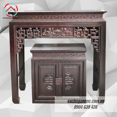  Bàn thờ kèm tủ gỗ sồi 107cm BT2 - BTGT007 