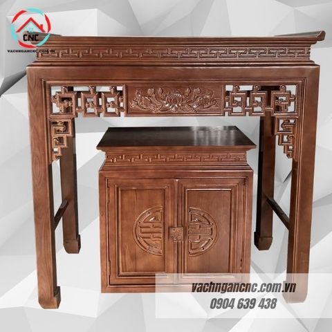  Bàn thờ kèm tủ gỗ sồi BT2- BTGT002 