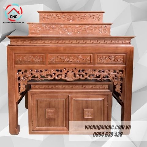  Bàn thờ 3 tầng gỗ sồi hiện đại-BTGT032 
