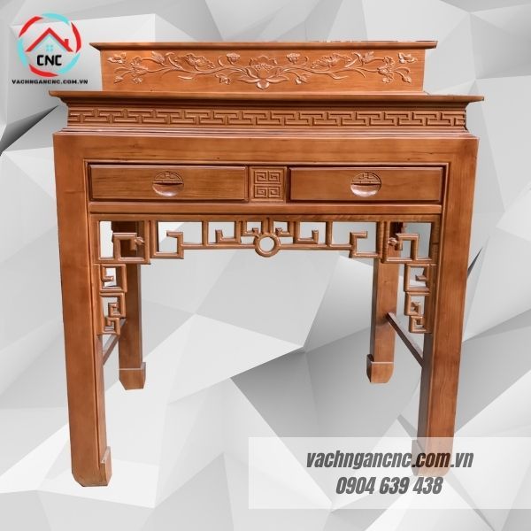 Bàn thờ 2 tầng gỗ sồi hiện đại-BTGT027