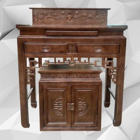  Bàn thờ 2 tầng gỗ sồi BT6-BTGT021 