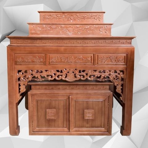  Bàn thờ 3 tầng gỗ sồi hiện đại-BTGT032 