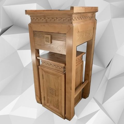  Bàn thờ kèm tủ gỗ sồi BT5- BTGT003 