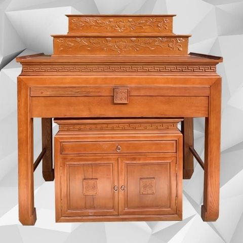  Bàn thờ 3 tầng gỗ sồi hiện đại-BTGT031 