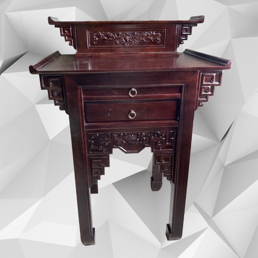 Bàn thờ 2 tầng gỗ tràm 88cm-GT006