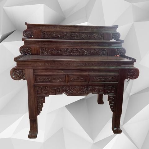  Bàn thờ 3 tầng gỗ tràm 154cm-GT013 