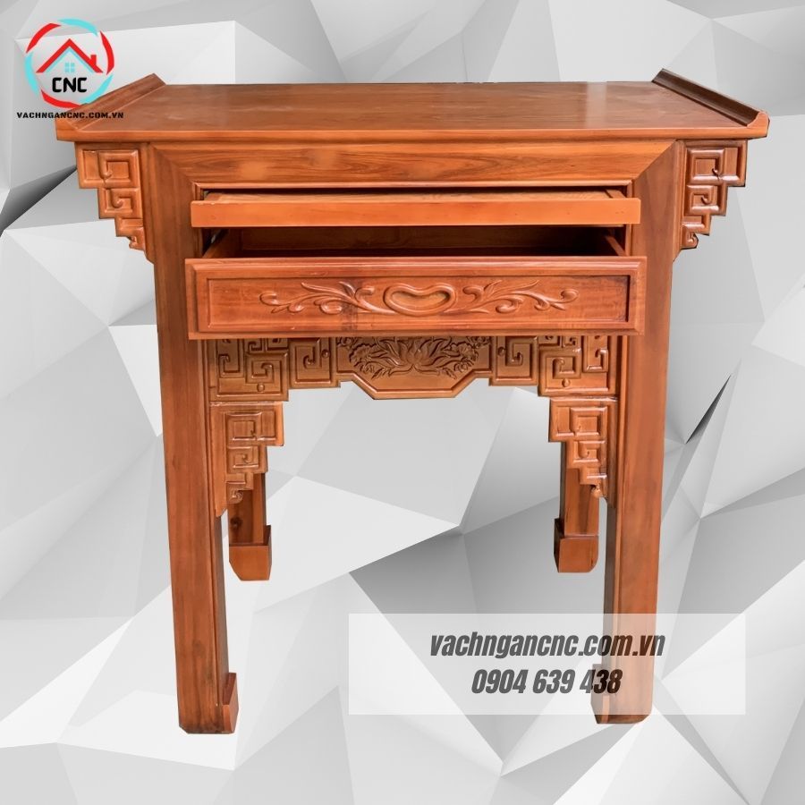 Bàn thờ 1 tầng gỗ tràm 107cm-GT003