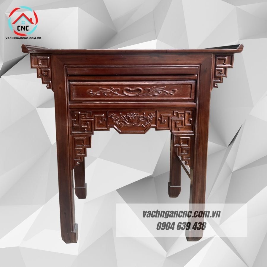 Bàn thờ 1 tầng gỗ tràm 107cm-GT004