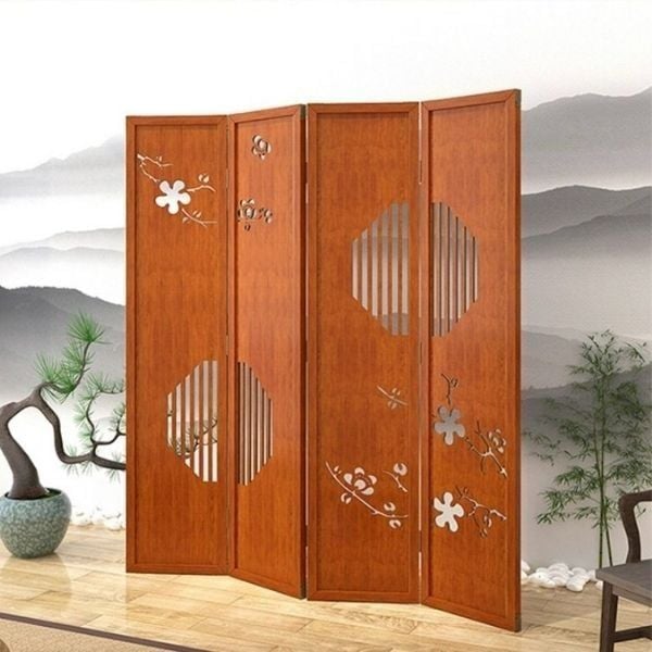 Vách ngăn di dộng phòng khách đẹp- BP47