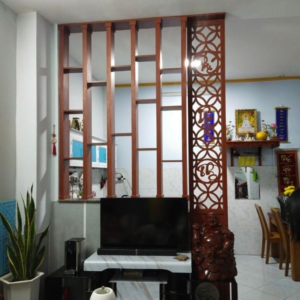 Vách Cầu Thang Lam Gỗ- Ct57