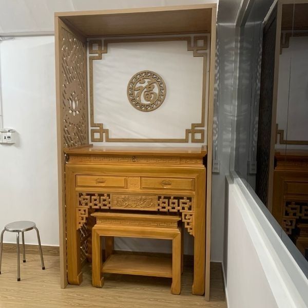 Vách Ngăn Phòng Thờ Gỗ MDF- PT193