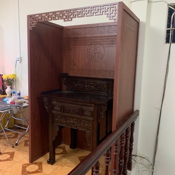 Vách Ngăn Phòng Thờ Gỗ MDF- PT197