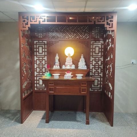  Vách Ngăn Phòng Thờ Gỗ MDF- PT192 