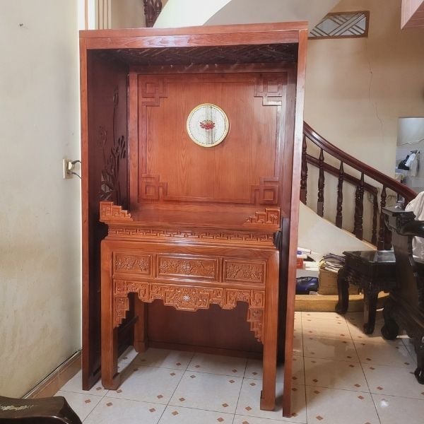 Vách Ngăn Phòng Thờ Gỗ MDF- PT191