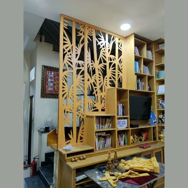 Vách Ngăn Cầu Thang Gỗ- CT31