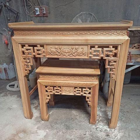  Bàn Thờ  Gia Tiên Gỗ Sồi -BT01 