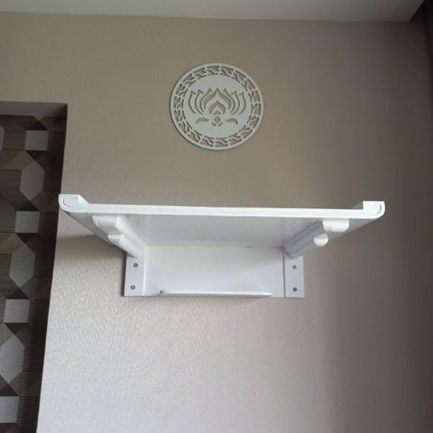  Bàn Thờ Treo Tường Sơn Trắng - TT21 