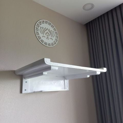  Bàn Thờ Treo Tường Sơn Trắng - TT21 