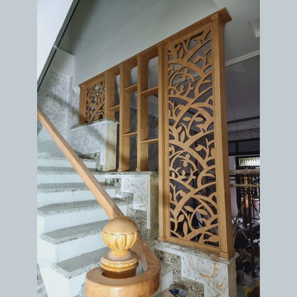 Vách Ngăn Cầu Thang Gỗ- CT28