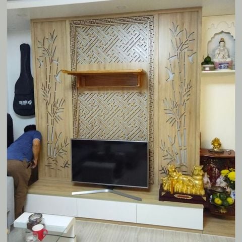  Vách Tivi Phòng Khách Hiện Đại -BK08 