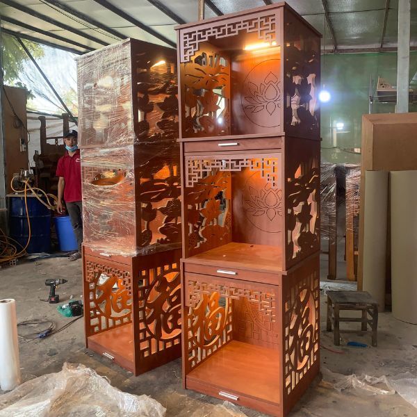 Tủ thờ 3 Tầng Gỗ MDF - MS022