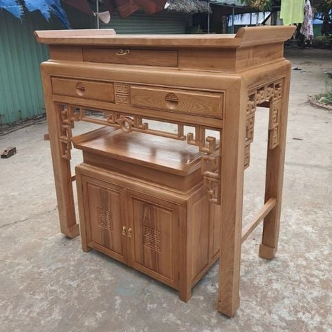  Bàn Thờ  Gia Tiên Gỗ Sồi -BT06 