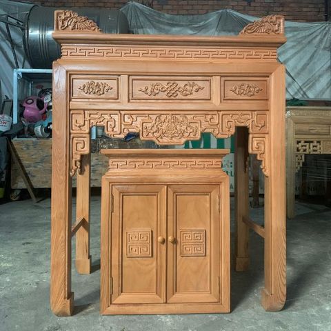  Bàn Thờ  Gia Tiên Gỗ Sồi -BT09 
