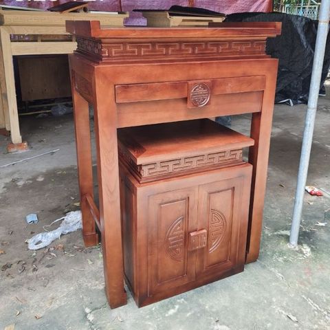  Bàn Thờ  Gia Tiên Gỗ Sồi -BT05 