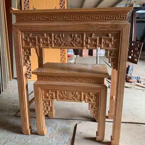  Bàn Thờ  Gia Tiên Gỗ Sồi -BT03 