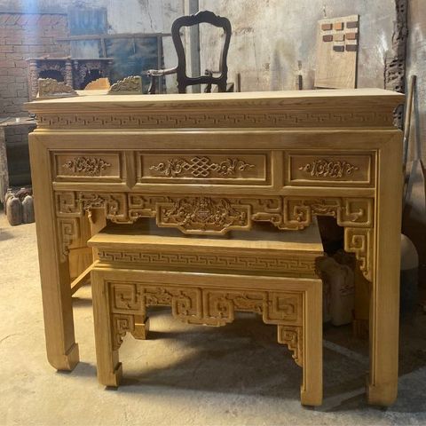  Bàn Thờ  Gia Tiên Gỗ Sồi -BT08 