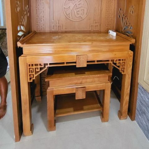  Bàn Thờ  Gia Tiên Gỗ Sồi -BT07 