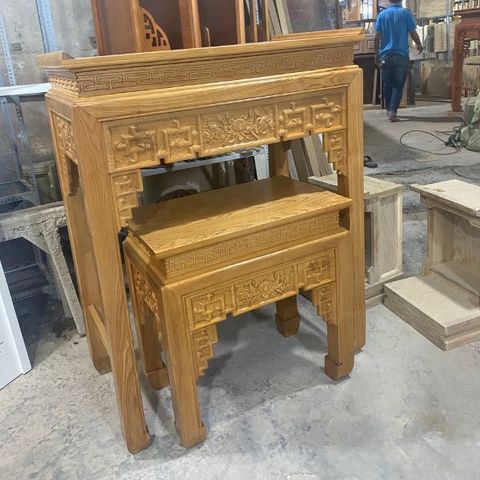  Bàn Thờ  Gia Tiên Gỗ Sồi -BT03 