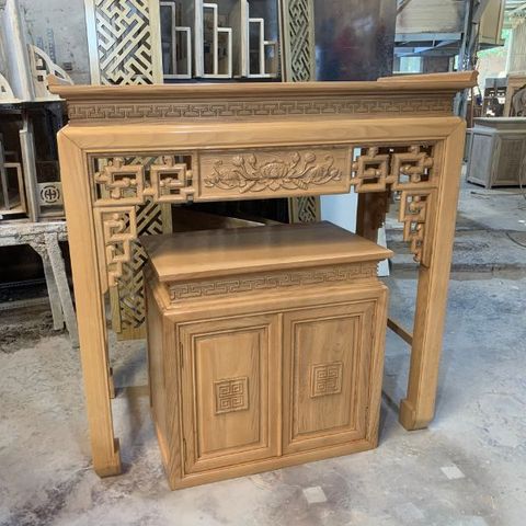  Bàn Thờ  Gia Tiên Gỗ Sồi -BT02 
